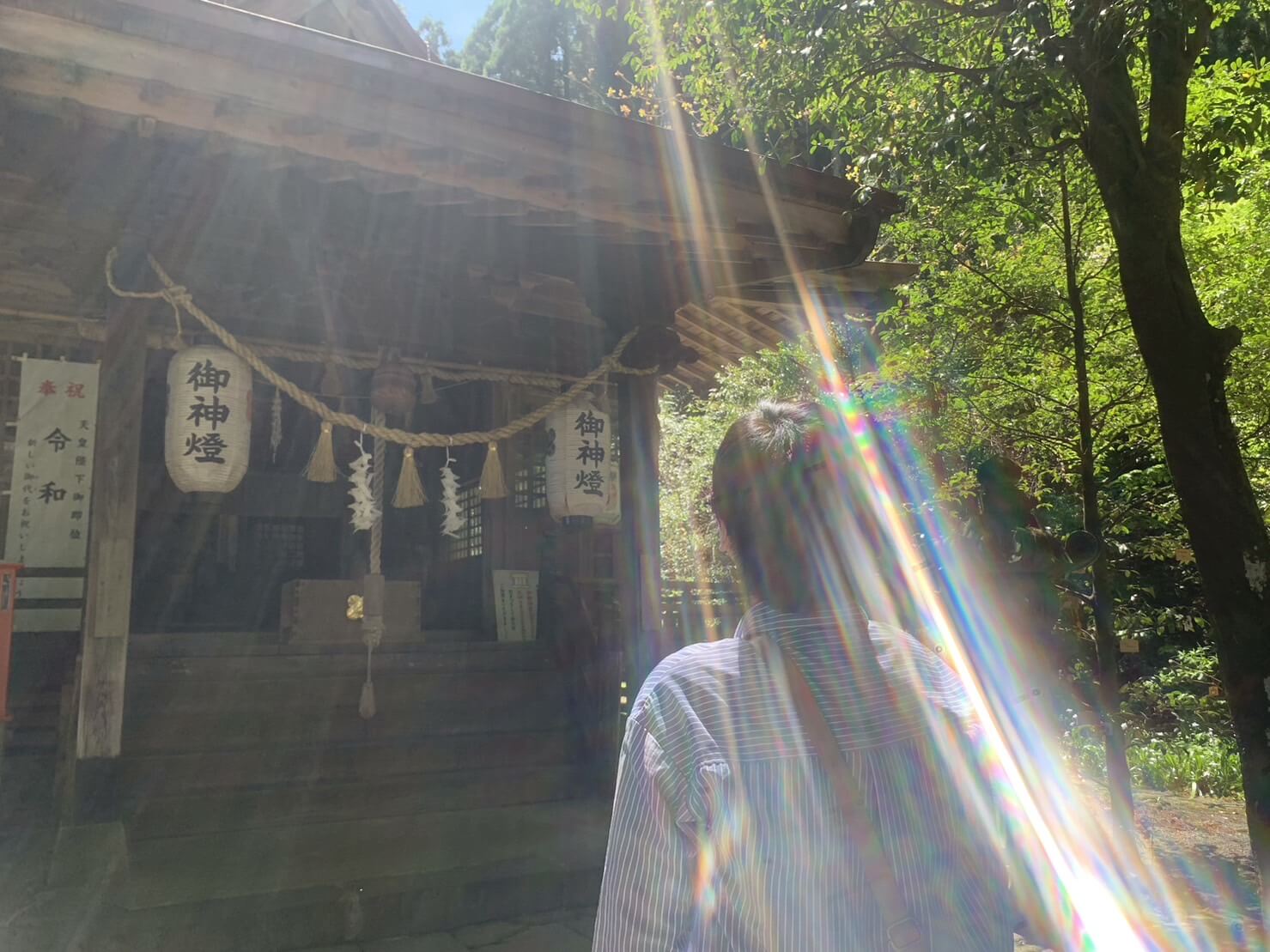 神社参拝での光✨