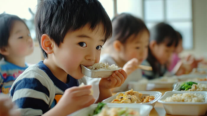 小学生の頃の給食を食べる夢