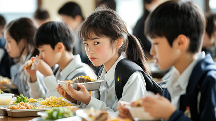 中学生の頃の給食を食べる夢